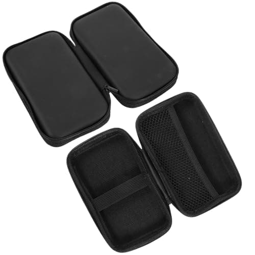 VOSAREA 2pcs Portable EVA Cable Organizer Bag Multi Partition Pockets Black