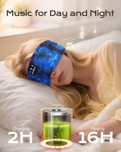 MUSICOZY Sleep Headphones Headband for Side Sleepers Bluetooth 5.4 — view 3