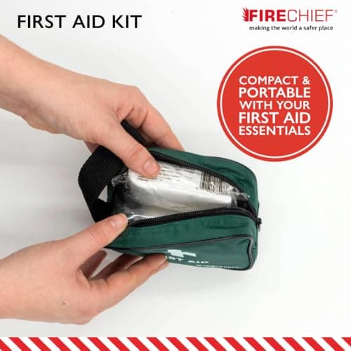 Firechief Travel Safety Kit - Home Fire Safety Pack - Caravan and Campervan Essentials - 1kg Powder Extinguisher Fire Blanket First Aid Kit - Car Essentials - Home & Travel Accessories Emergency Pack — view 4
