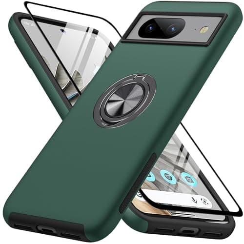 AOUIA for Google Pixel 8 Case Ring Holder Stand Shockproof Phone Case