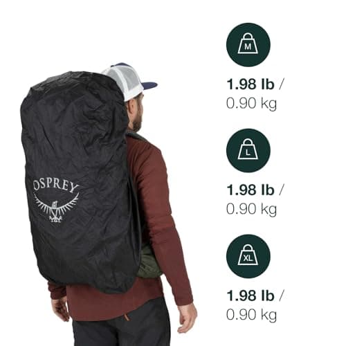 Osprey Ultralight Backpack Raincover Large, Black — view 2