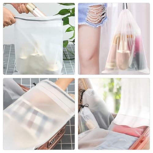 Drawstring Bag 10pcs Pe Portable Foldable Shoe Storage — view 4