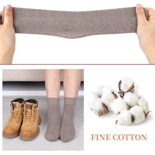 Xialvyu 5 Pairs Crew Thermal Socks for Women Men,Multicolor — view 2