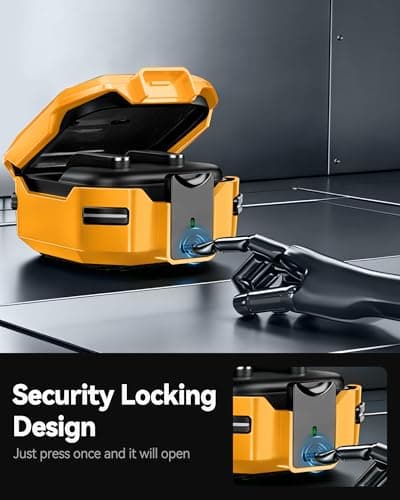 for Samsung Galaxy Buds 4 Pro/Buds 4 Case 2026 with Safty Lock-Yellow — view 4