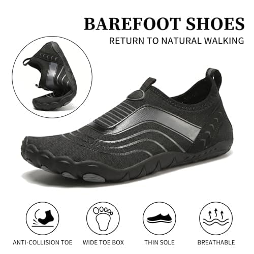 Wide Toe Box Water Shoes for Women and Man,Slip-On and Non Slip Aqua Quick Dry Shoes for Swimming Yoga Hiking — view 6