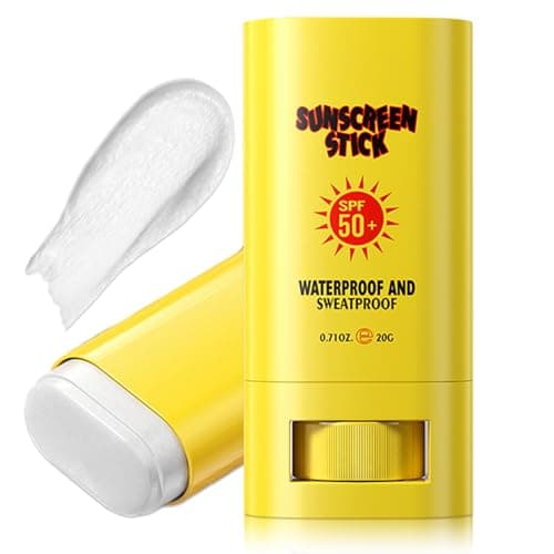 Spf 50 Sunscreen Stick - Moisturising Sunblock Stick PA+++ - Factor 50 Sun Cream for Face & Body - Mini Travel Size Sunscreen Waterproof - Roll on Suncream with Centella and Aloe Vera Extract