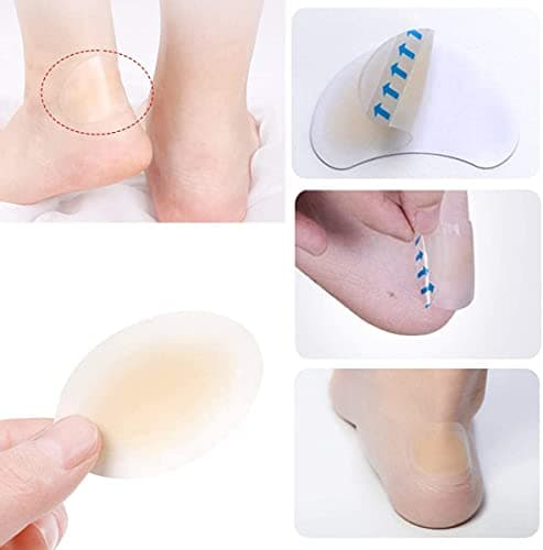 15 Pieces Blister Plasters Invisible Hydrocolloid Gel Blister Bandages Blister Cushion Pad for Heel Foot Toe and Guard Skin — view 3