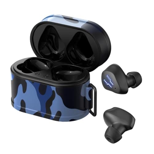 Dpofirs Wireless Earbuds with Long Battery Life (Camo Blue) — view 2