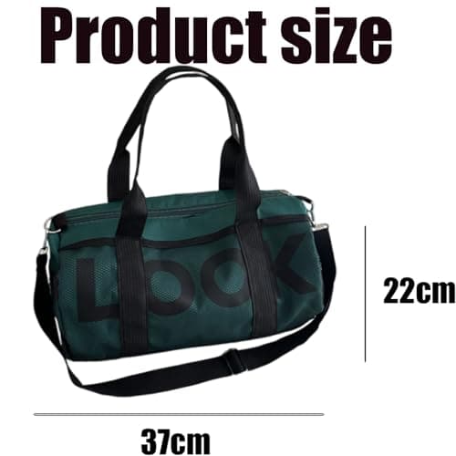 Gym Bag Smal, Small Holdall, Mini Gym Bag, Water Resistant Carry On Bag Sport Travel Training Journey, Overnight Travel Weekend Holdall Bags Fitness Handbag for Workout — view 2