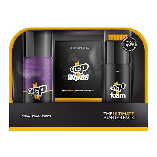Crep Protect Ultimate Sneaker Care Travel Kit - Rain & Stain Resistant Shoe Spray, Foam Shoe Cleaner, Sneaker Wipes - Shoe Protector