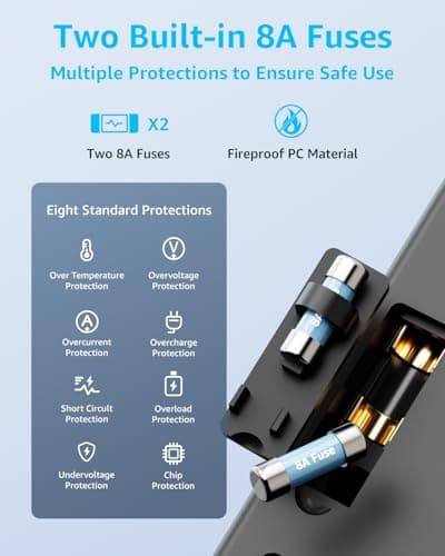 decqle Universal Travel Adapter, International Travel Plug Adapter with 2 USB-C(GaN 65W) ＆ 1 USB-A Ports, All in One Portable Adaptor, for USA, UK, EU, AU ＆ 224+ Countries (Black) — view 6