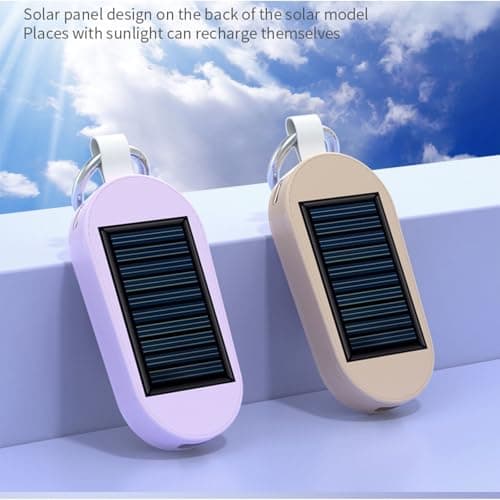 Type C Rapid Charge and USB Solar Charger Adapter, Purple — view 5
