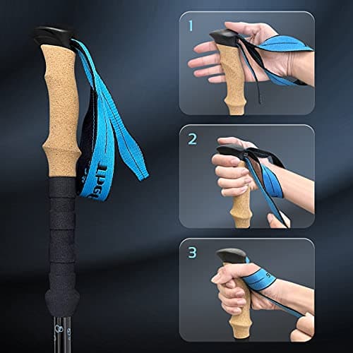 TheFitLife Carbon Fibre Trekking Poles Ultralight Walking Sticks for Hiking — view 5