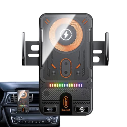 2026 New Wireless Phone Charger Mount For Car, Auto Clamping Car Phone Holder, 15W Fast Charging Air Vent Automobile Cradles For Music Control Video Streaming Daily Commuting Weekend Getaway