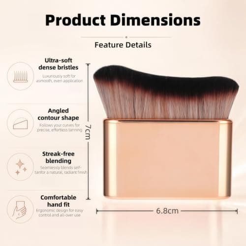 YNGSWIO Self Tan Brush, Portable Tanning Brush for Body — view 2