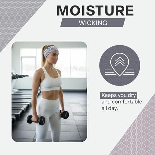 Cold Factor Cooling Headband for Women Men UPF 50+ Advanced Evaporative Comfort Instant Cooling Sweatband for Outdoor Sports Fitness Yoga Hiking Running 3 Pack Camouflage — view 5