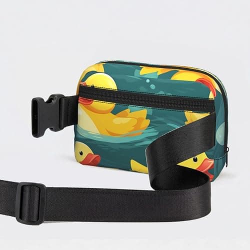 Fanny Pack For Women Men Everywhere Belt Bag Waterproof Fashion Crossbody Waist Packs Rubber Ducks Hip Bum Bag With Adjustable Strap For Outdoor Hiking Running Travel — view 3