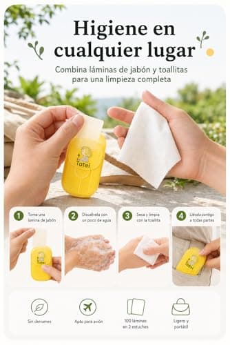 Travel Hygiene Kit – Soap in Sheets + Compressed Towels – Portable Set for Travel and Bag — view 3