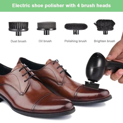 Leather Shoes Cleaner Kit - 7.17 Inch Shoe Shiner Machine — view 2