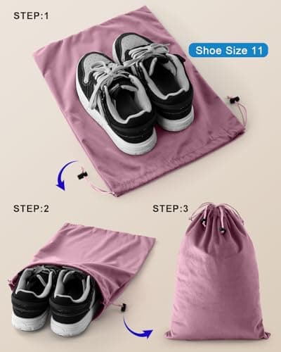 Julai Travel Shoe Bags, Velvet Drawstring Shoe Bags — view 2