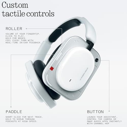 Nothing Headphone (a) 2026 New, Adaptive Active Noise Cancelling Headphones, Wireless Over Ear Bluetooth 5.4 ANC Headset with LDAC Hi-Res, 5 HD Mics Ultra Bass via APP, 135 Hours Playtime, Yellow — view 5