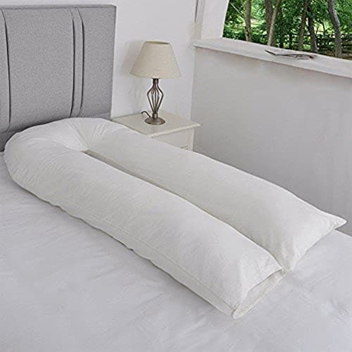 Comfort Collections 12FT U Shaped Pillow Case Cover Maternity Nursing Pregnancy Giant Bolster Full Body Pillow Case Cover COLOUR GREY — view 4