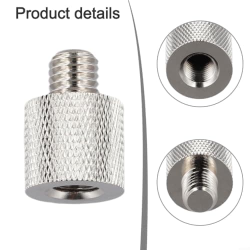 ARMYJY Stainless Steel for m10 to 3/8 Adapter for JPC Antennas - Weather Resistant Ham Radio Accessory for Travel(Silver) — view 5