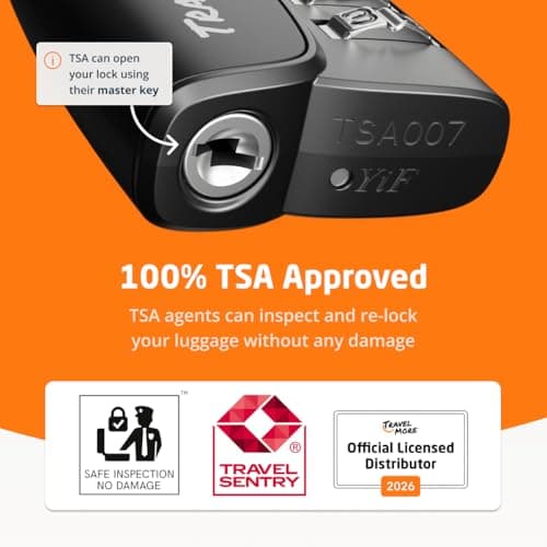 2-Pack TSA Approved 3-Digit Luggage Locks with Open Alert Indicator for Travel Suitcases & Baggage | Luggage Locks | TSA Locks | Black — view 3