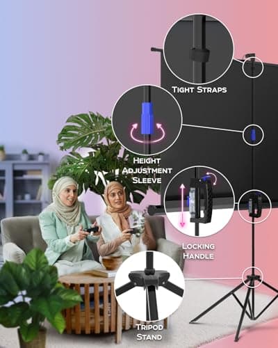 PropVue Projector Screen with Stand 60 inch - Indoor and Outdoor Projection Screen for Movie or Office Presentation - 16:9 HD Premium Wrinkle-Free Tripod Screen — view 4