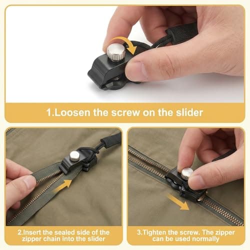 12PCS Zipper Repair Kit – Zipper Slider Replacement Tool Set, 3 Sizes for Luggage, Backpacks, Jackets, Jeans, Wallets & Tents, Instant Zip Fixer, No Tools Needed — view 4