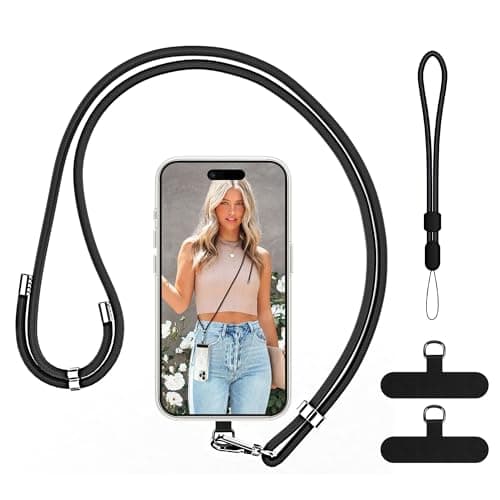 COCASES Phone Lanyard Crossbody with Tabs Adjustable Anti-Theft Wrist Strap