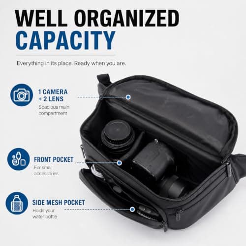 Cwatcun Camera Waist Bag, Waterproof Camera Waist Case for Photographers — view 4
