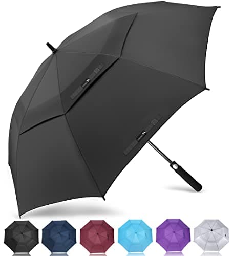 ZOMAKE Golf Umbrella Windproof and Rainproof Large (51 in-Black)