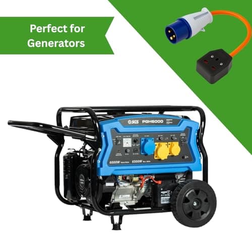 HowseHold 16amp to 13amp Adapter 3 Pin to UK Socket Converter 110v To 240v Converter Hook Up Camping, Generators & Caravan Mains Hookup 250V 16A Electric 16amp Plug Sockets — view 6