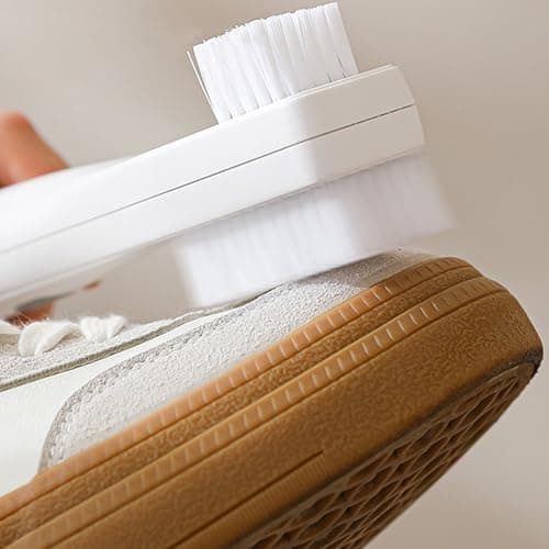 Electric Shoe Polisher - 3 Level Rechargeable Handheld Shoe Shiner, Portable Cleaning Buffer Device, For Leather Sneaker Rubber Soles Boots Canvas Sandal Effective Shine Care, Tool For Home Travel — view 3