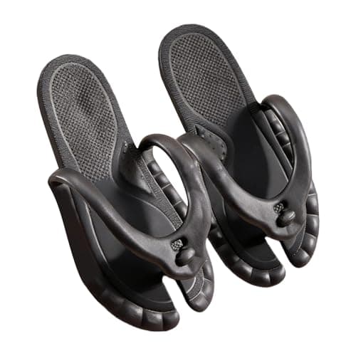Unisex Travel Foldable Flip Flops Men Summer Portable Indoor Outdoor Shoes Non-Slip Rubber Sole Thong Sandals Beach Pool Sandals Massage Detachable Slider Shoe House Spa Yoga Open Toes Slippers