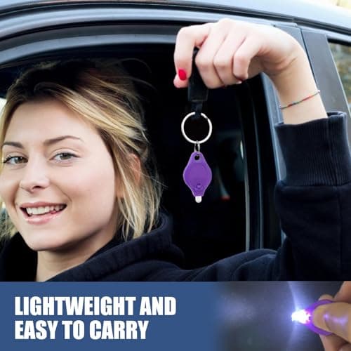 7Pc Mini Keyring Torch with Built in Batteries Portable Key Ring Torches LED Super Bright Mini Key Ring Torches Led Super Bright for Kids and Adults Key Chain Torch Light for Outdoor and Emergency — view 5
