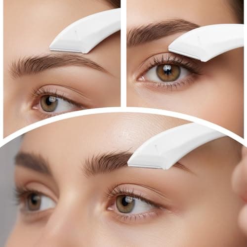 Guduling 6-Pack Brow Scissors,Eyebrow Scissors for Women,White Eyebrow Scissor,Eyebrows Trimmer Women Eyebrows Razor, with Comb,for Womens & Girls, Safe Precision Grooming Kit — view 5