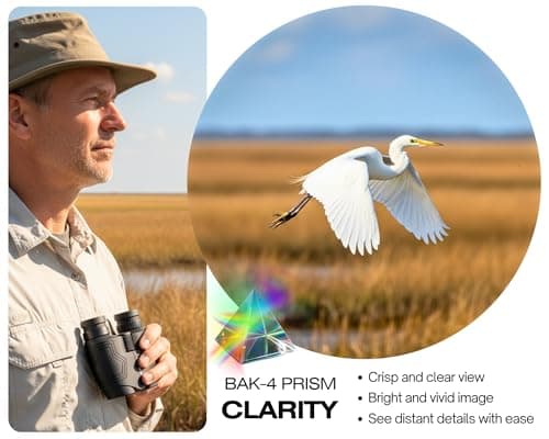Hontry 12x25 Compact Binoculars for Adults and Kids Bird Watching — view 4