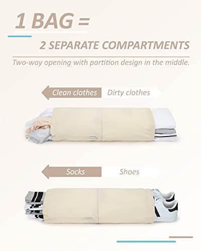 BAGSMART 6pcs Compression Travel Packing Cubes for Suitcases Backpack — view 4