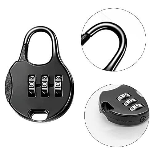 4 Set Combination Luggage Locks with Luggage Tag | Suitcase Padlock — view 2