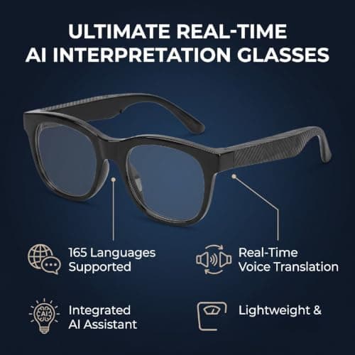 Plyisty AI Translation Glasses, 165 Language Real Time Interpreter — view 3
