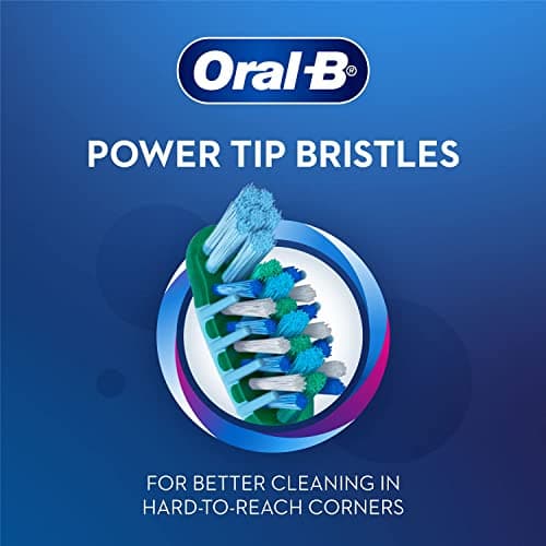 Oral-B Pro-Health Soft Toothbrush for Gum Care, Battery Operated, 3 Pack, Blue, Purple, Green — view 6