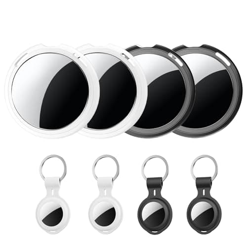 Air Tracker Tags 4 Pack [MFi Certified] Works with Apple Find My (iOS Only)