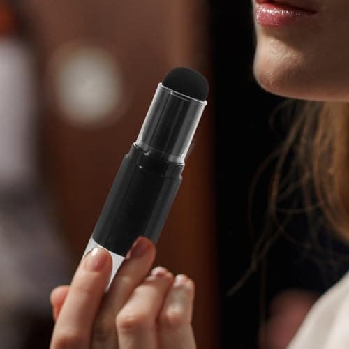 2pcs Travel Makeup Brush Kit with Refillable Bottle Jar, Black — view 6