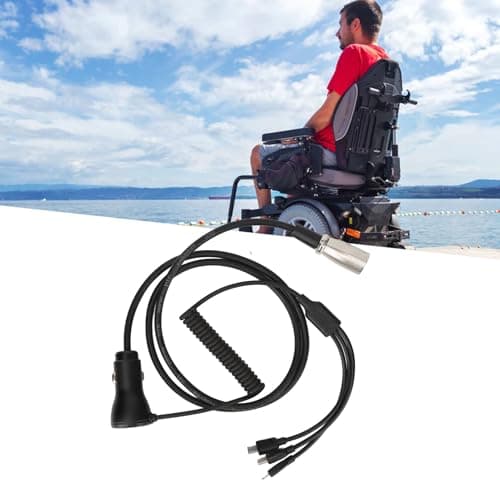 Sorandy 3 in 1 Wheelchair USB Adapter Fast Charging Cable Lightweight for Electric Scooter Travel Use — view 3