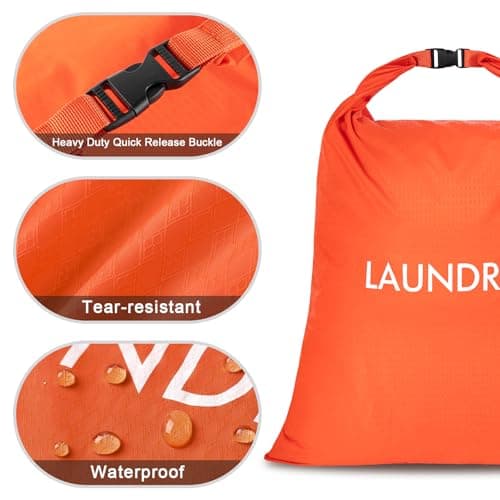 CANBOX 2 Pack Travel Laundry Bag, Nylon Washing Bags for Laundry, Camping — view 2