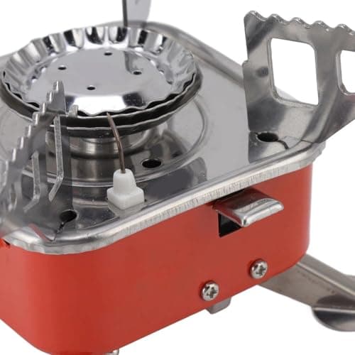 LIVHOME Foldable Lightweight Single Burner Gas Camping Stove, Portable Backpacking Stove, Adjustable Fishing Stove, Compact Outdoor Cooking Solution for Hiking, Camping, Travel — view 5