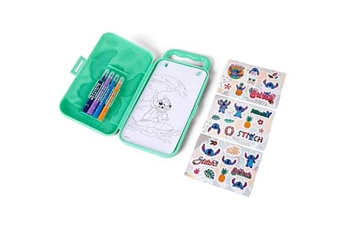 Disney Stitch Activity Box for Kids | Creative Painting Set in Portable Box | Includes 20 Templates, 4 Felt Pens and 3 Sticker Sheets | Painting and Crafts | Stitch Gift Set from 3 Years — view 2
