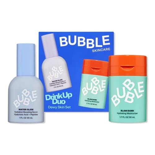Bubble Skincare Drink Up Duo Dewy Skincare Set, Travel Gift Set, 2 Count
